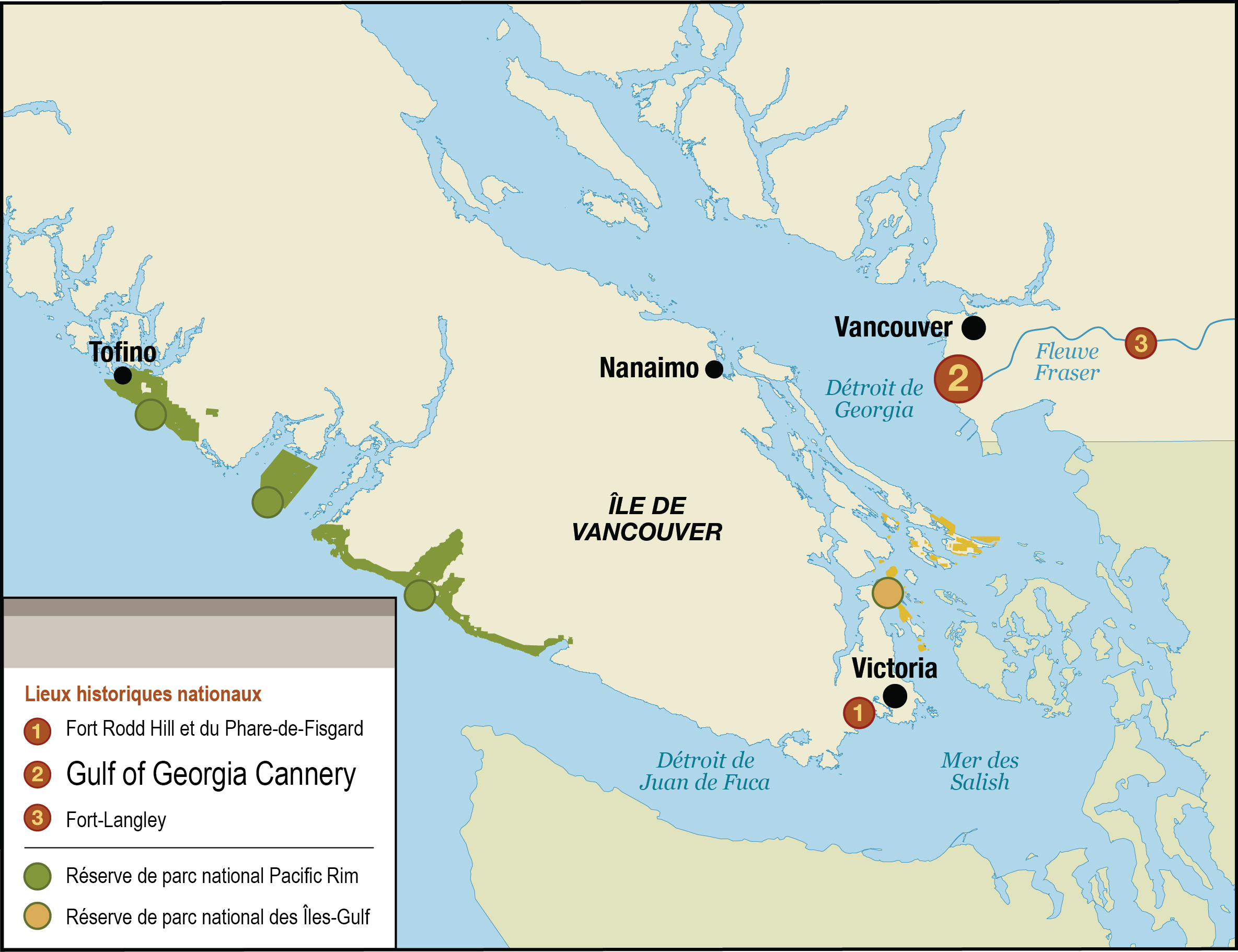 Carte 2 : Cadre régional, version textuelle suit