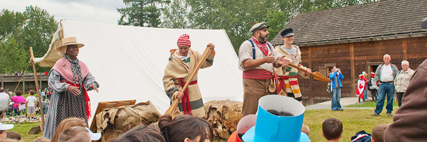 Costumed interpreters share Fort Langley’s history