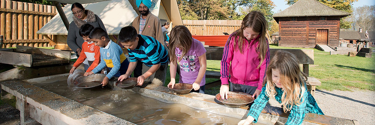 Lavage de l’or à la batée