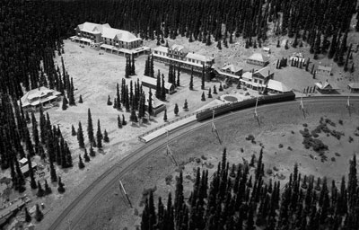 Maquette de Glacier House, Centre de découverte du Col-Rogers