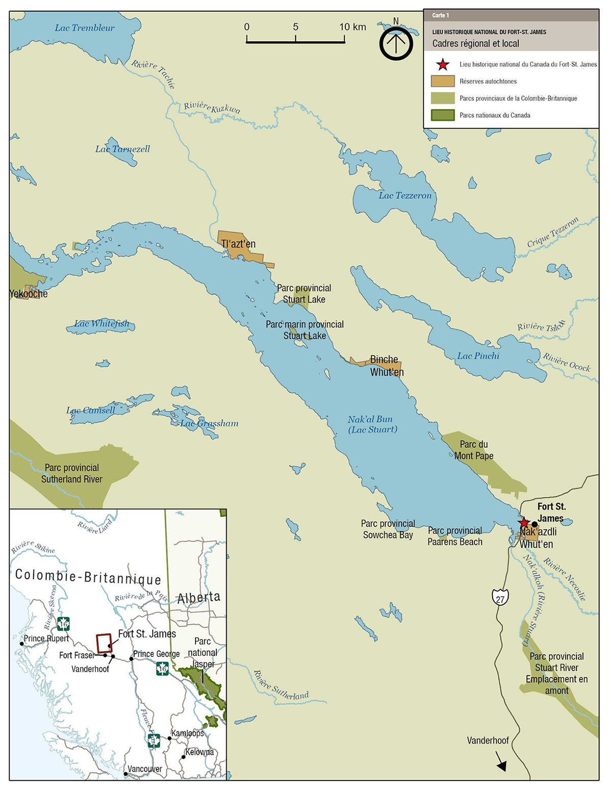 Carte 1 : Cadres régional et local — La version textuelle suit.