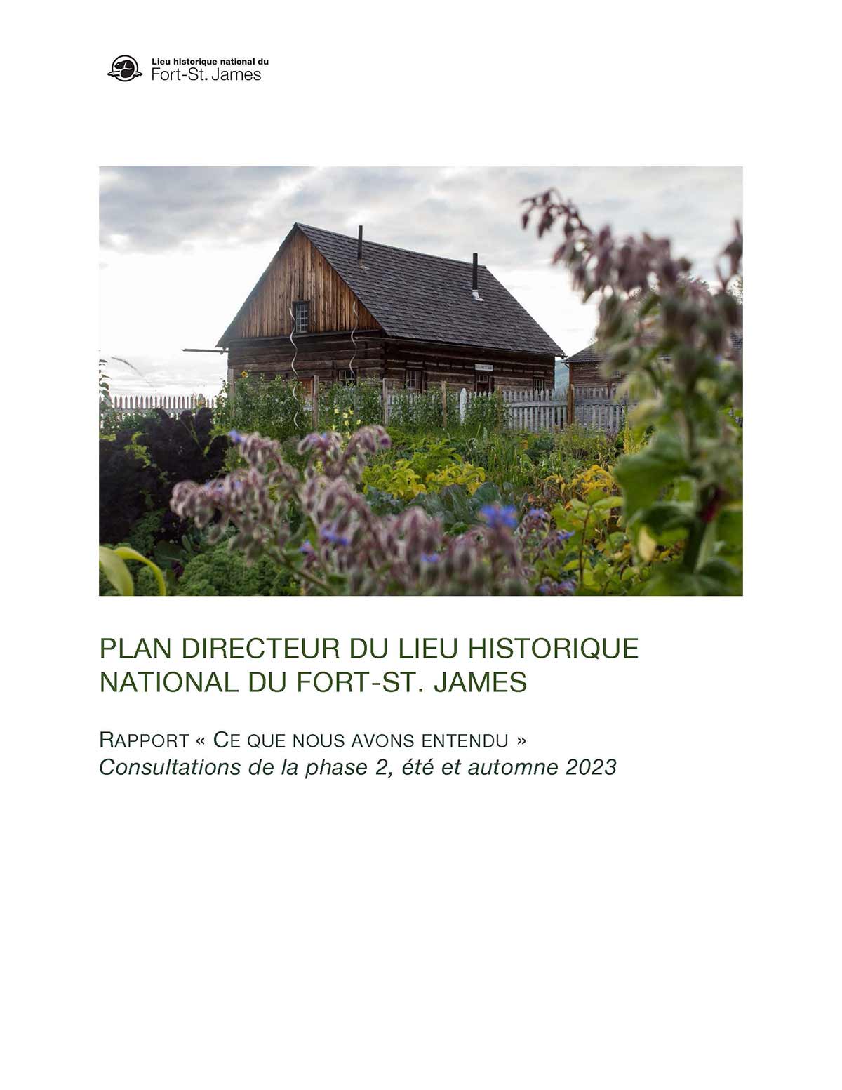 Page de couverture du rapport