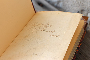 This English grammar book is signed “Miss Ross Camberwell 1838.” The book was likely owned by the eldest Ross daughter, Jean Ross (b. 1822). 