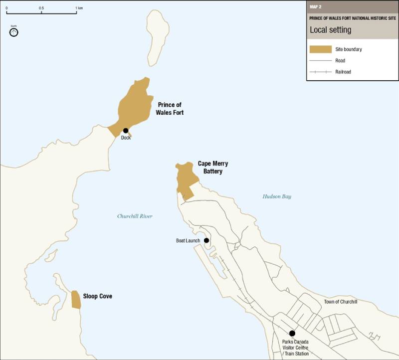 Map 2: Local setting - Text description follows