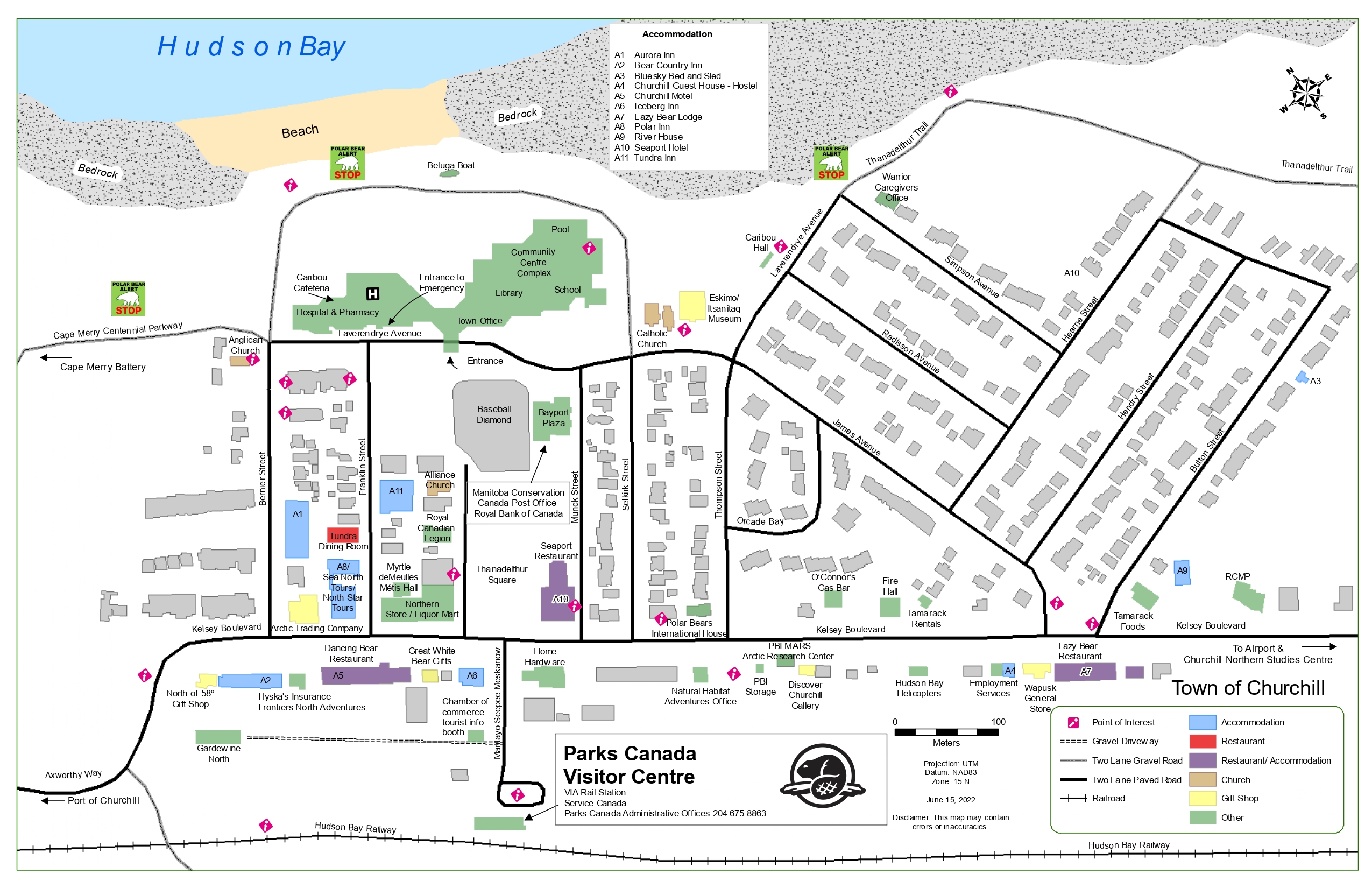 Map of Churchill - Prince of Wales Fort National Historic Site