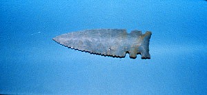 Groswater blade exhibit at Port au Choix Visitor Centre