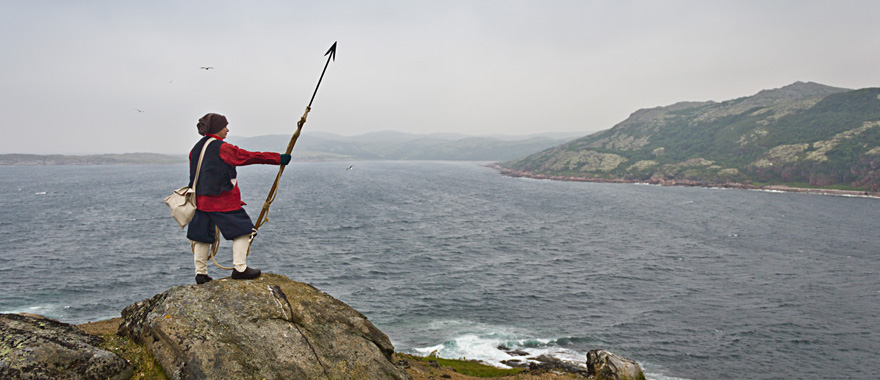 whaler overlooking red bay