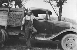 James Lewis Jr. and company truck