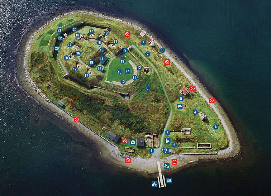 Map of Georges Island National Historic Site