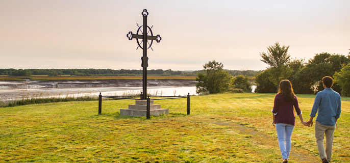 La croix de la déportation à Horton Landing.