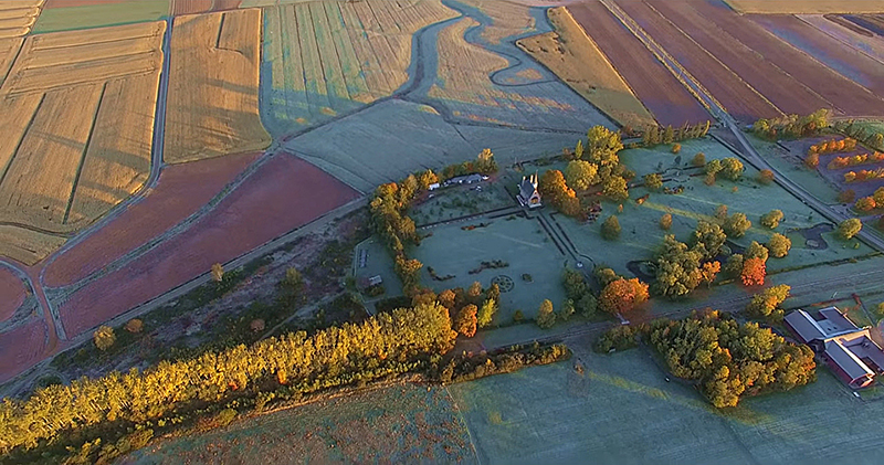 Aerial view of Grand-Pré National Historic Site