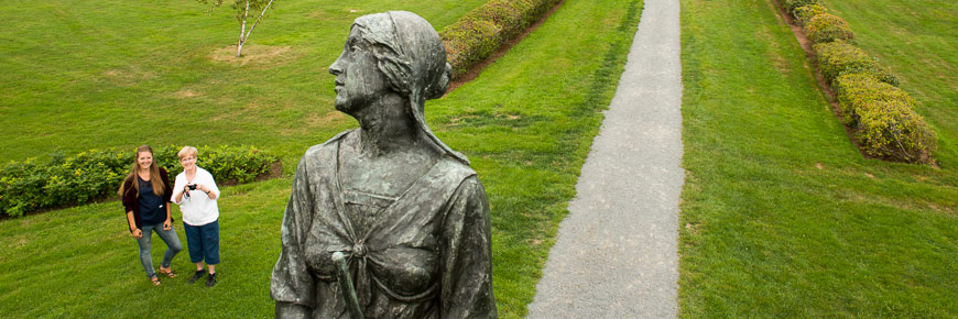 La statue d'Évangéline