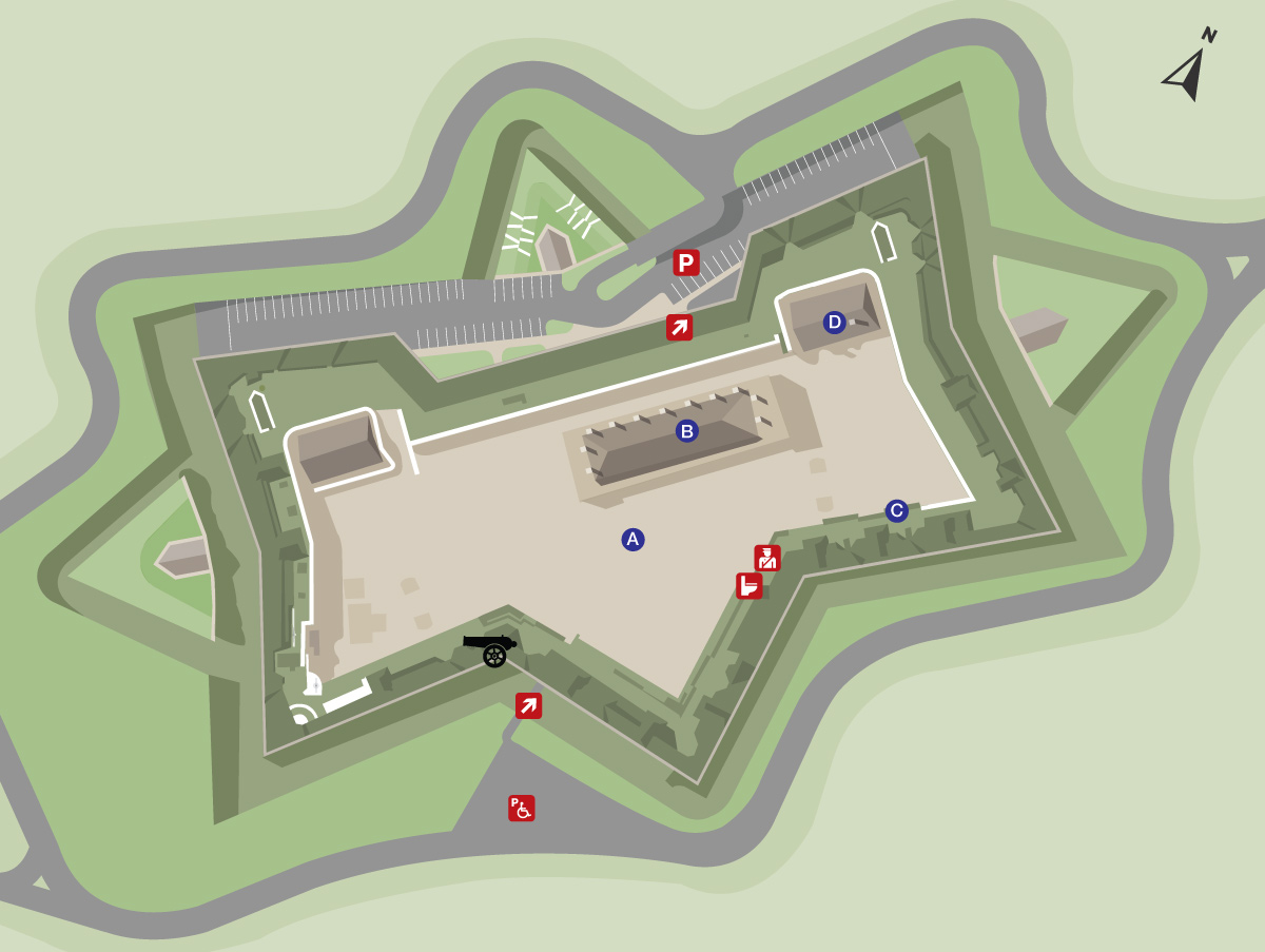 Map of Halifax Citadel