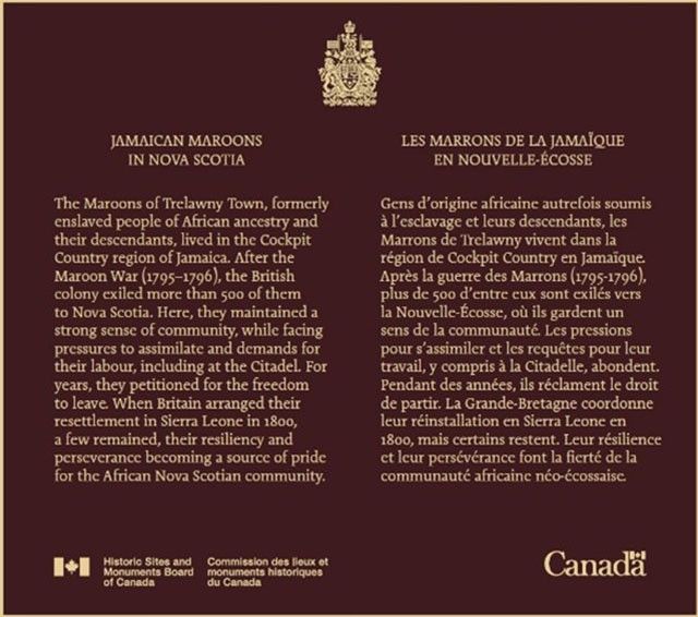 The Historic Sites and Monuments Board of Canada plaque.