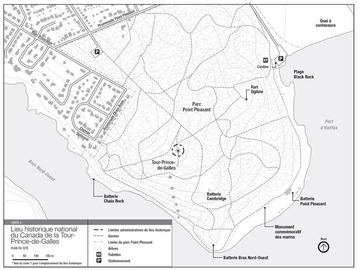 Carte 4 : Lieu historique national du Canada de la Tour-Prince-de-Galles 