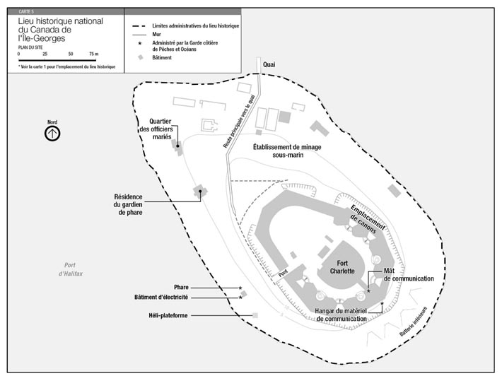 Carte 5 : Lieu historique national du Canada de l’Île-Georges 