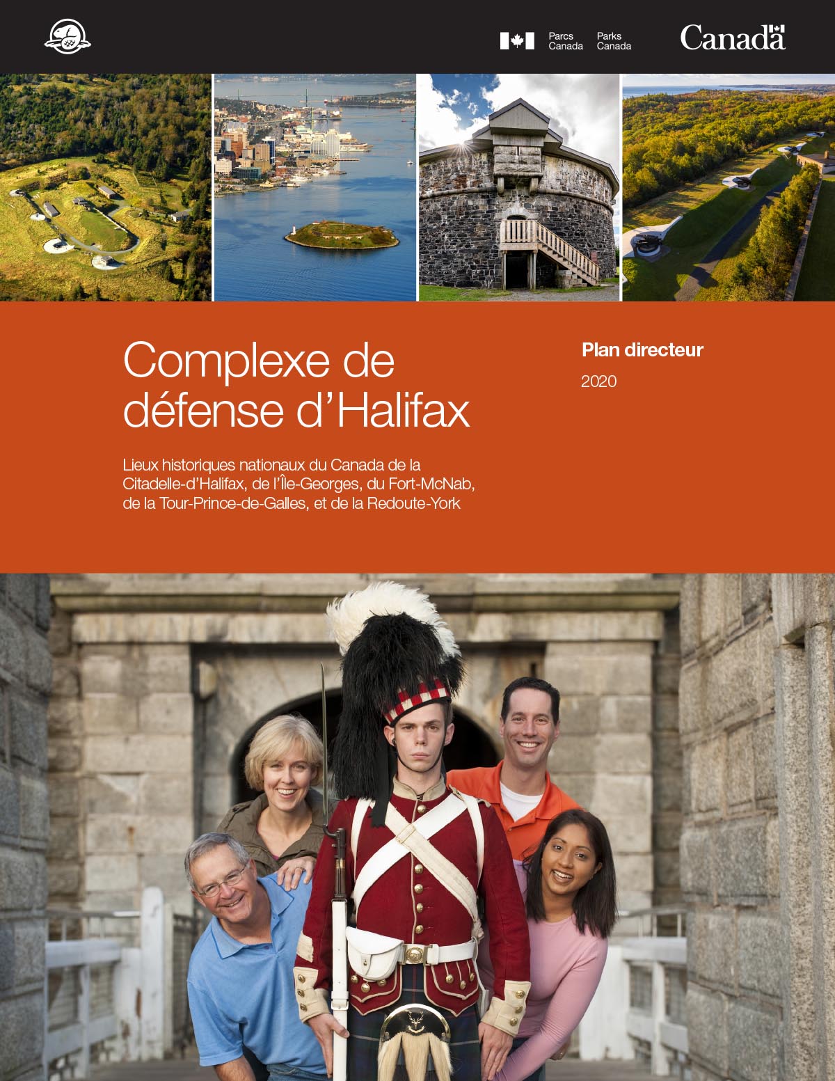  Cinq images : Lieu historique national du Fort-McNab, Lieu historique national de l’Île-Georges, Lieu historique national de la Tour-Prince-de-Galles, Lieu historique national de la Redoute-York, Lieu historique national de la Citadelle-d’Halifax