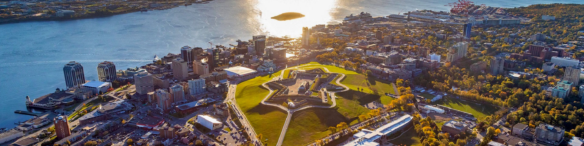 Aerial photo of the Halifax Citadel.