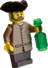 Lego carpenter figure carrying a saw and piece of wood.