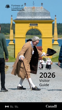 Cover of the Fortress of Louisbourg National Historic Site visitor guide 2026