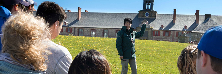 Guided tour at the Fortress of Louisbourg National Historic Site