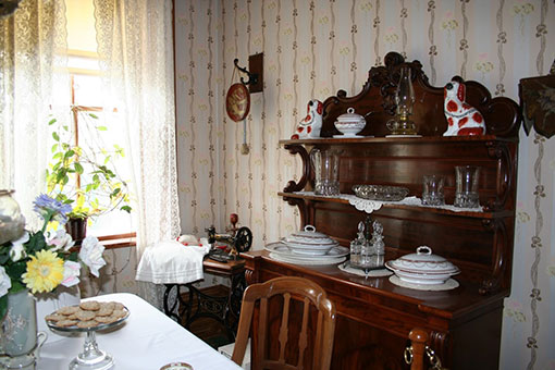 Historic furniture in the dining room