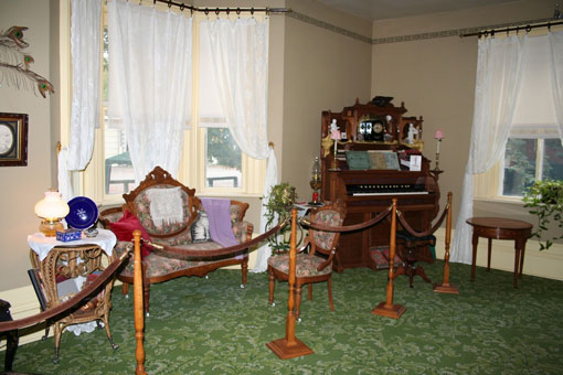historic furniture in the parlor