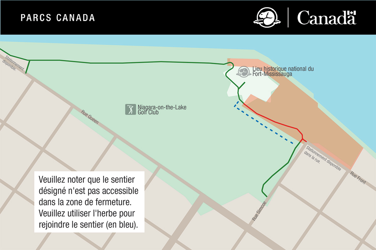 Carte affichant les fermetures sur site