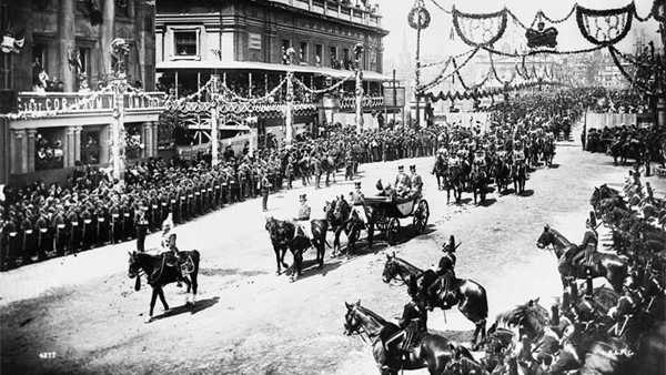La parade du jubilé de diamants de la reine Victoria, Londres, 1897