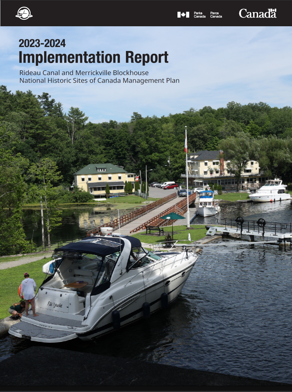 Cover page of the Management Plan Implementation Report 2023-2024