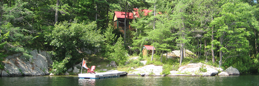 Cottage along the Rideau Canal.