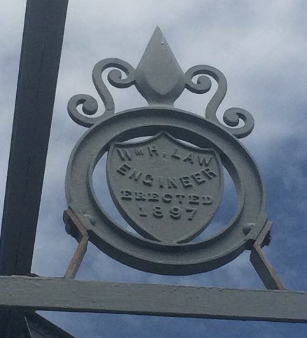 Date stamp on Burritts Rapids swing bridge 