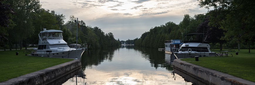 Boats moored for the night