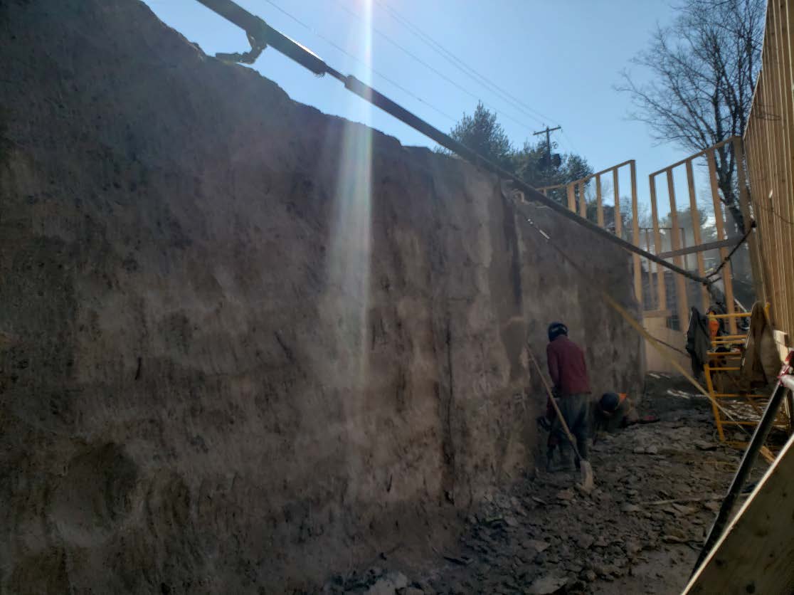 demolition of the western bridge abutment