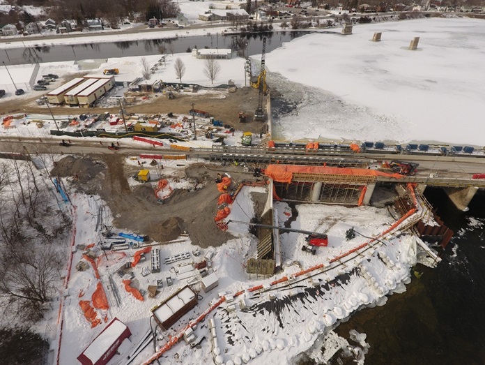 Bridge atop Ranney Falls Dam 10 