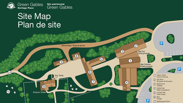 Image miniature du plan du site de la Place patrimoniale Green Gables
