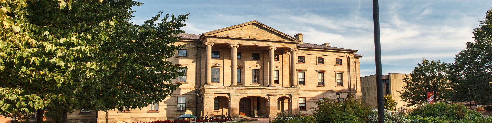 panoramic image of Province house on a sunny day