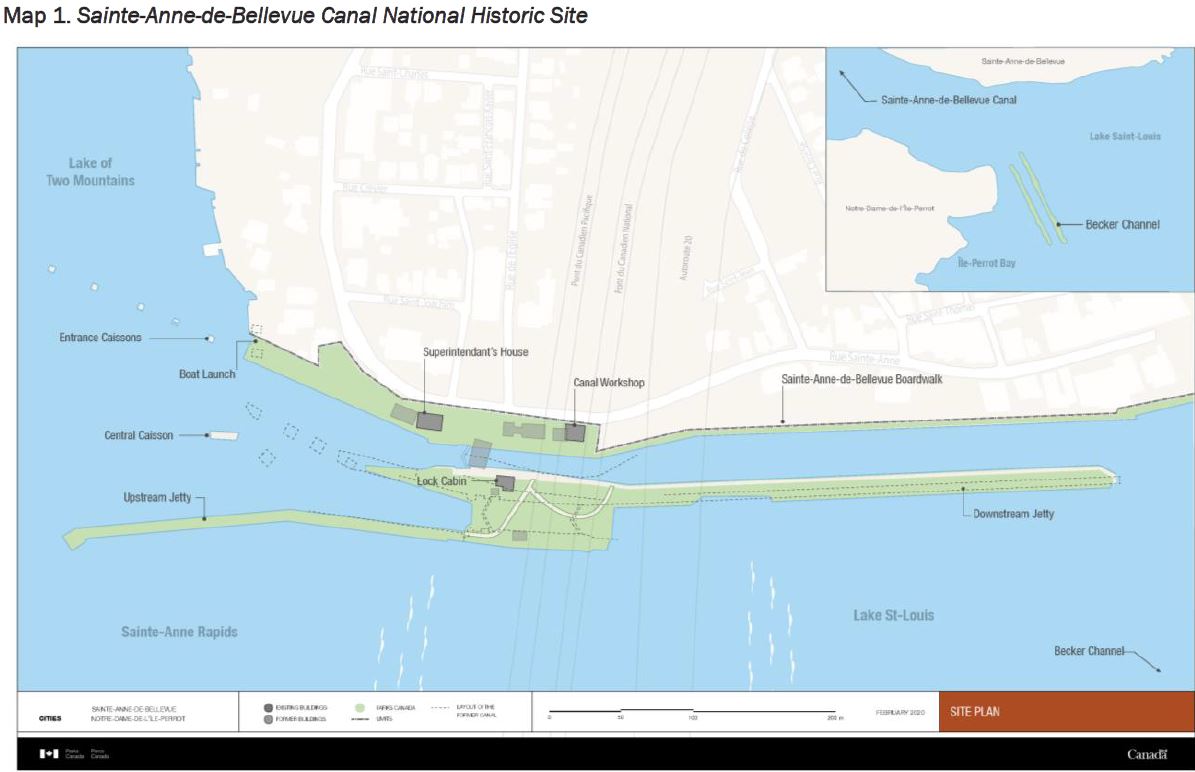 Map 1. Sainte-Anne-de-Bellevue Canal National Historic Site