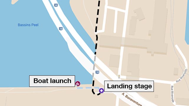 Map to Guide Participants of the Lock & Paddle 2025 event from the Peel Basin Departure Point