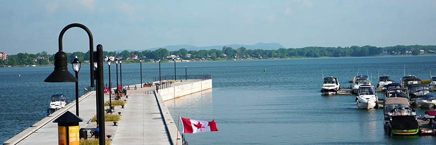 Jetty on the Richelieu River in Chambly.