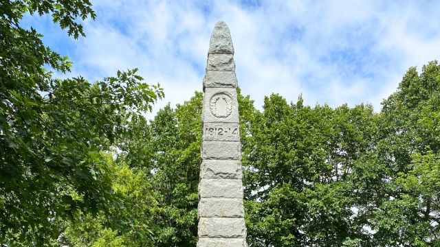 The commemorative Obelisk at the Battle of the Châteauguay National Historic Site.