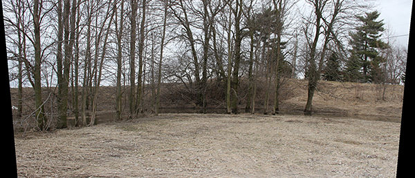 Aperçu de l'emplacement du retranchement 1