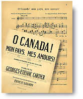 Partition de « Ô! Canada, mon pays! mes amours! »