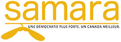 Samara's logo - A stronger democraty. A better Canada