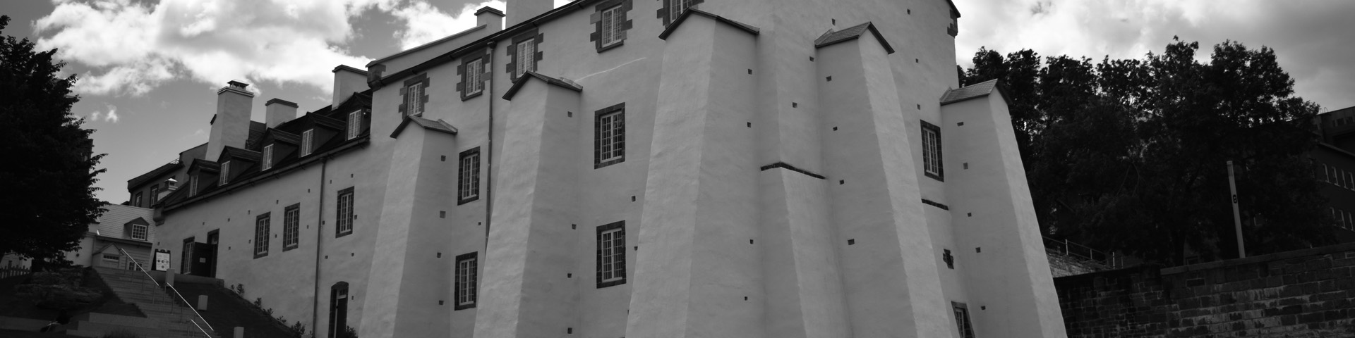 Dauphine Redoubt in black and white