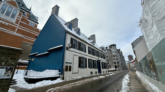 View of the Maison Maillou and the Château Frontenac from Saint-Louis Street.