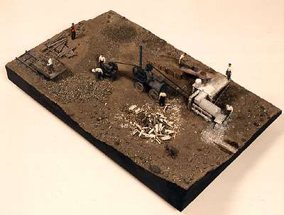 La fabrication du béton, maquette de Bernard Brière