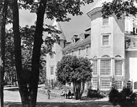 View of the manor's exterior from the South-East, circa 1930