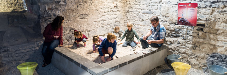 Fouille archéologique en famille