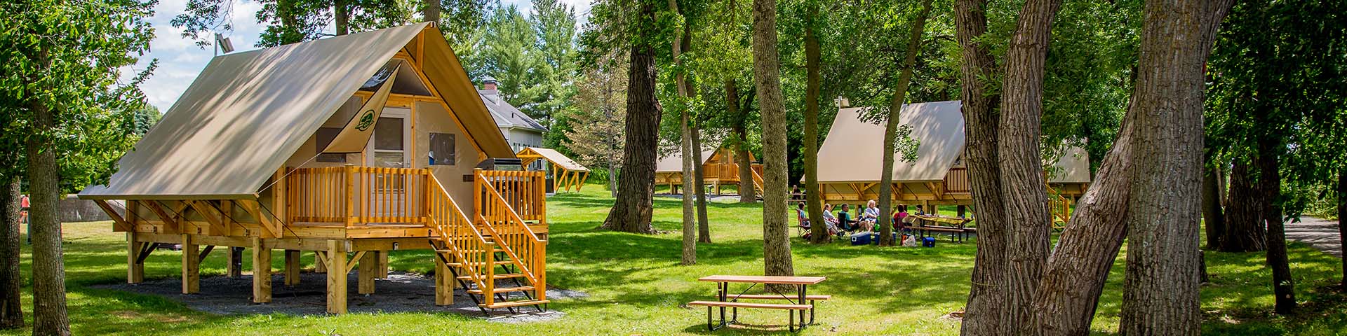 Ready to camp accomodations in St-Ours